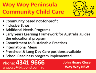 Woy Woy Peninsula Community Child Care - Gold Coast Child Care 1